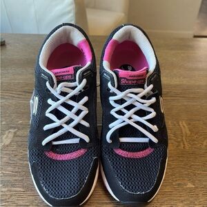 Skechers Shape-Ups Liv Black Pink Sneakers Women’s 8.5